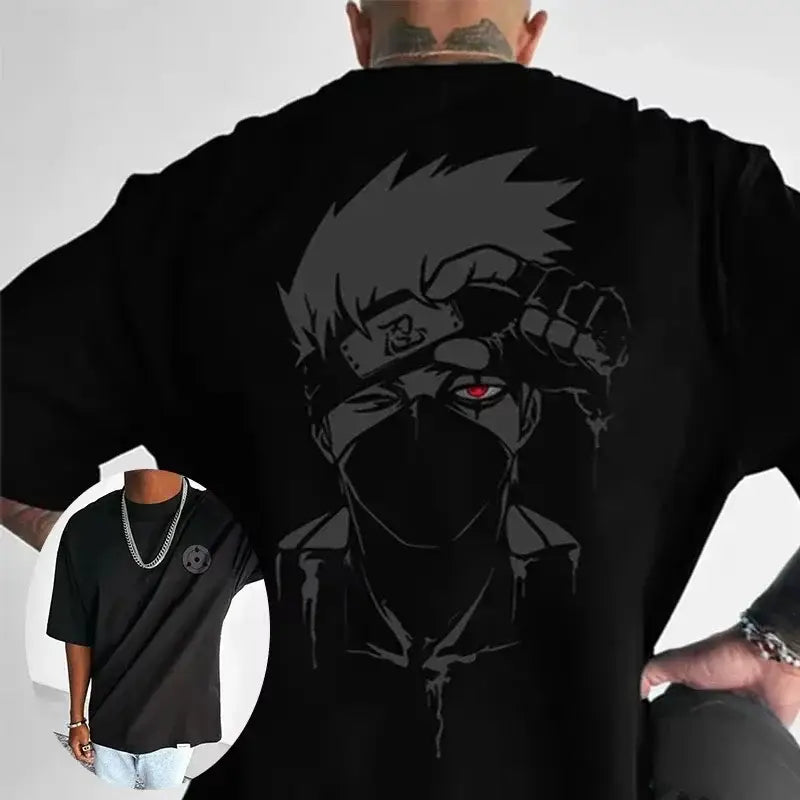 Anime Graphic Oversized T-Shirt – Cotton Short Sleeve