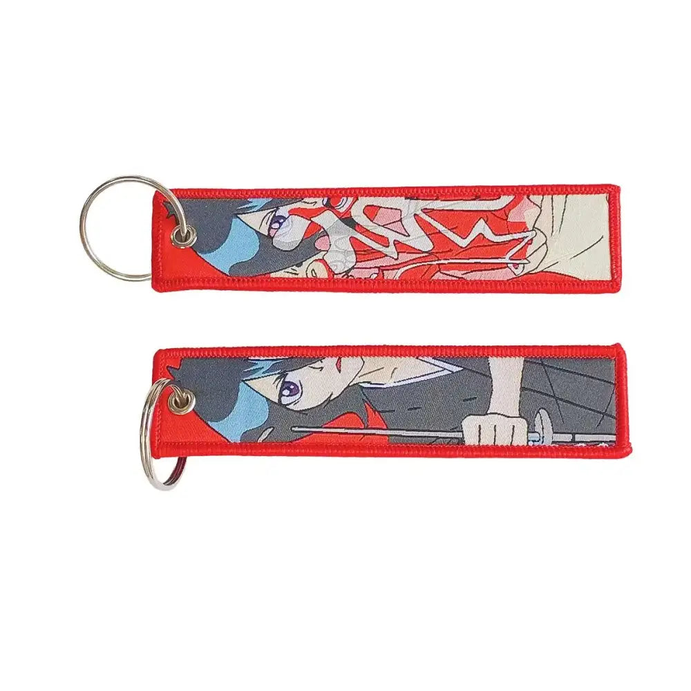 Anime Lock Keychain – Embroidered Jet Tag
