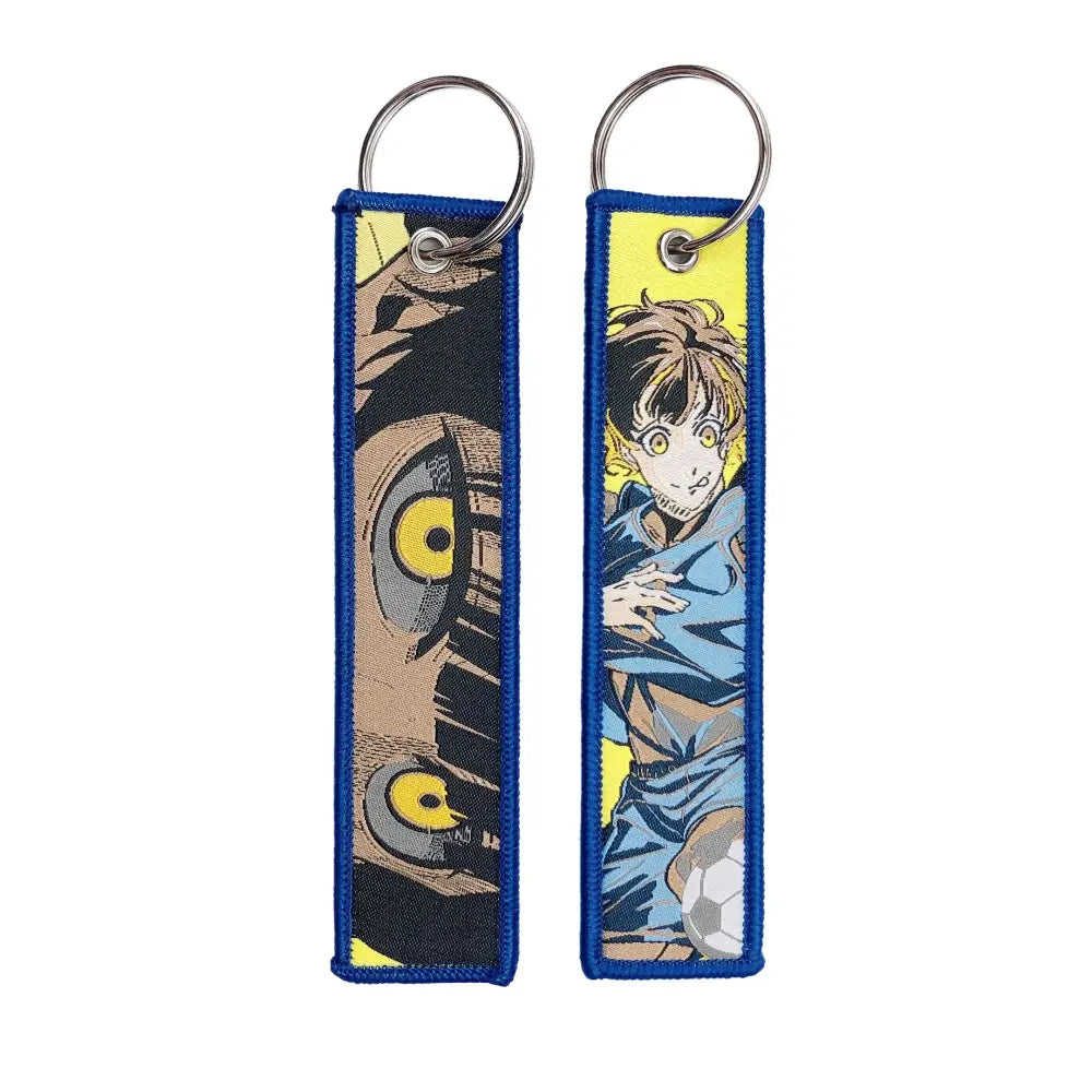 Anime Lock Keychain – Embroidered Jet Tag