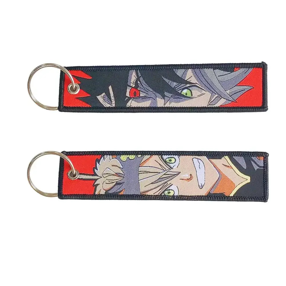Anime Lock Keychain – Embroidered Jet Tag