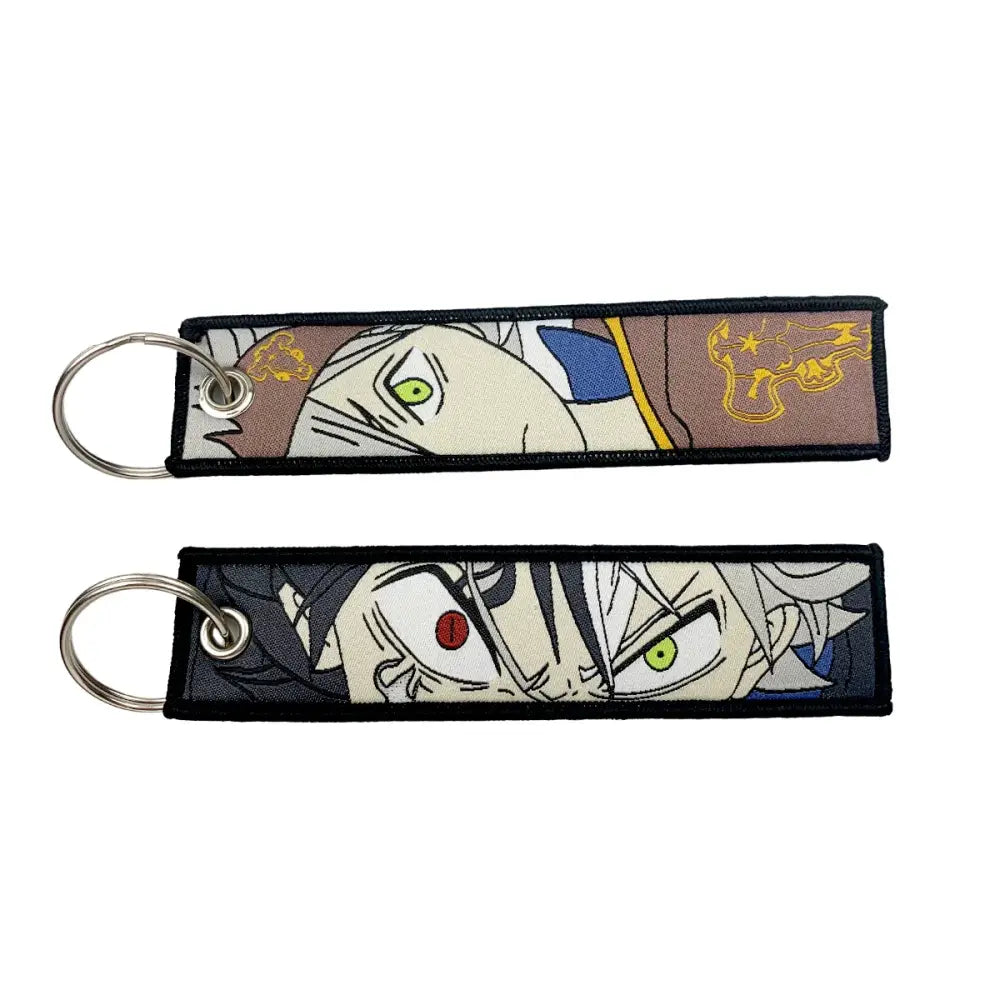 Anime Lock Keychain – Embroidered Jet Tag