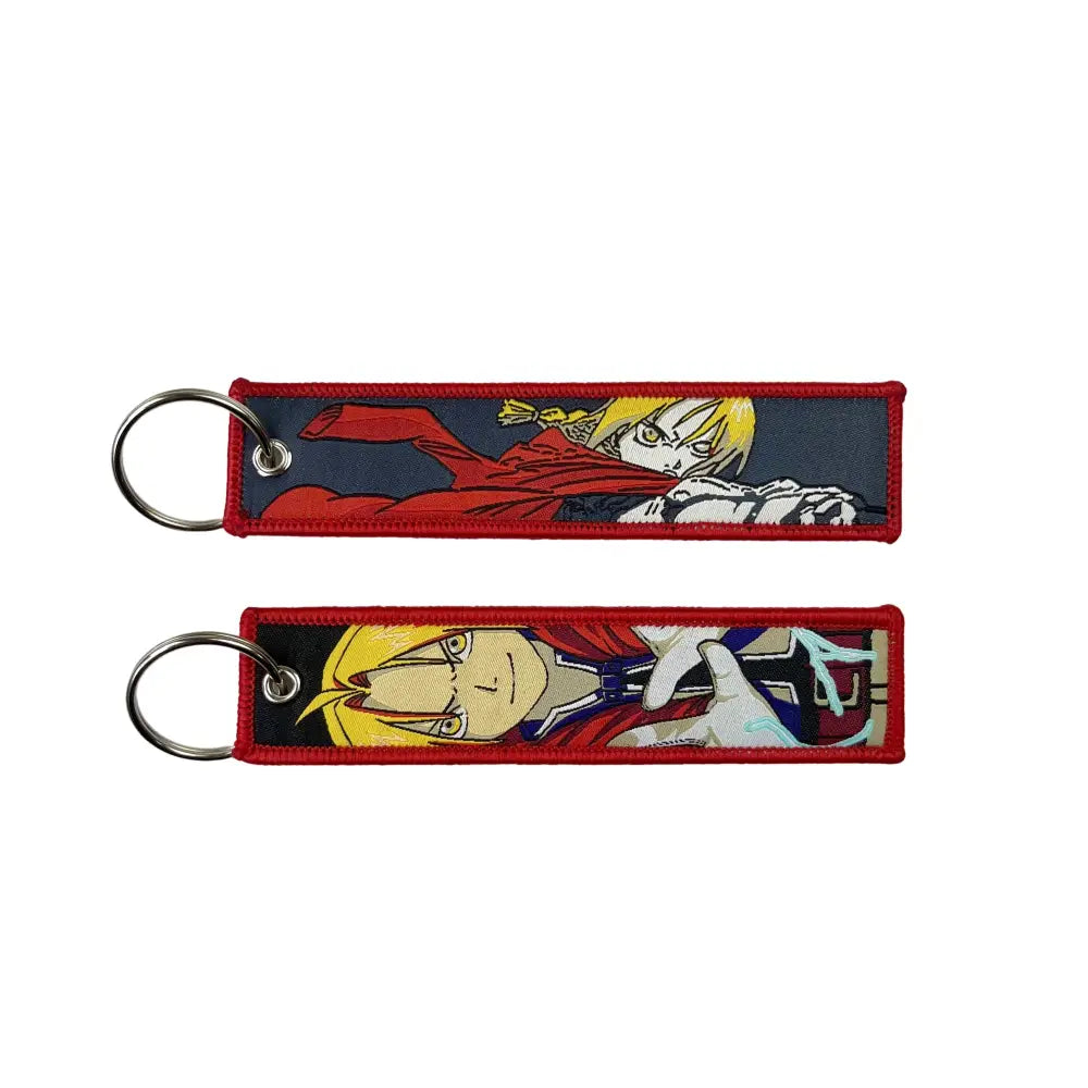 Anime Lock Keychain – Embroidered Jet Tag