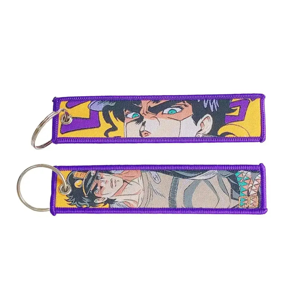 Anime Lock Keychain – Embroidered Jet Tag