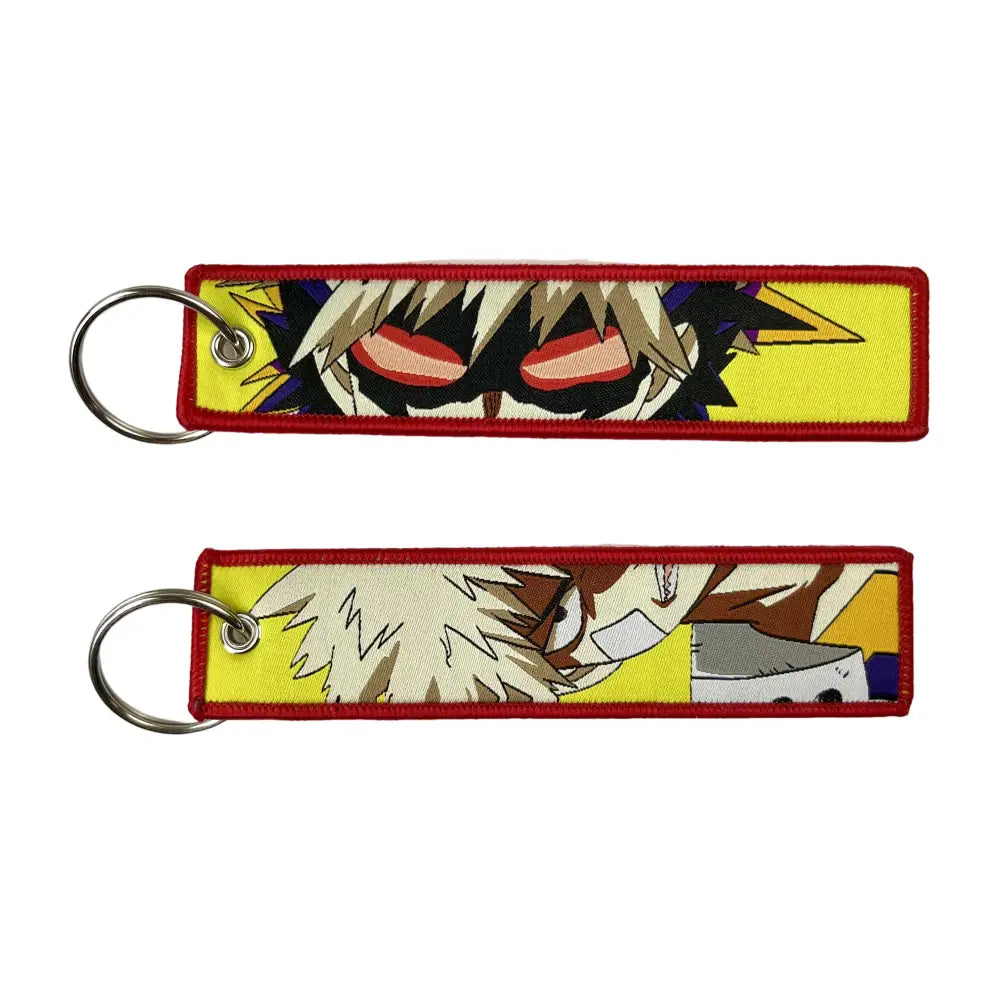 Anime Lock Keychain – Embroidered Jet Tag