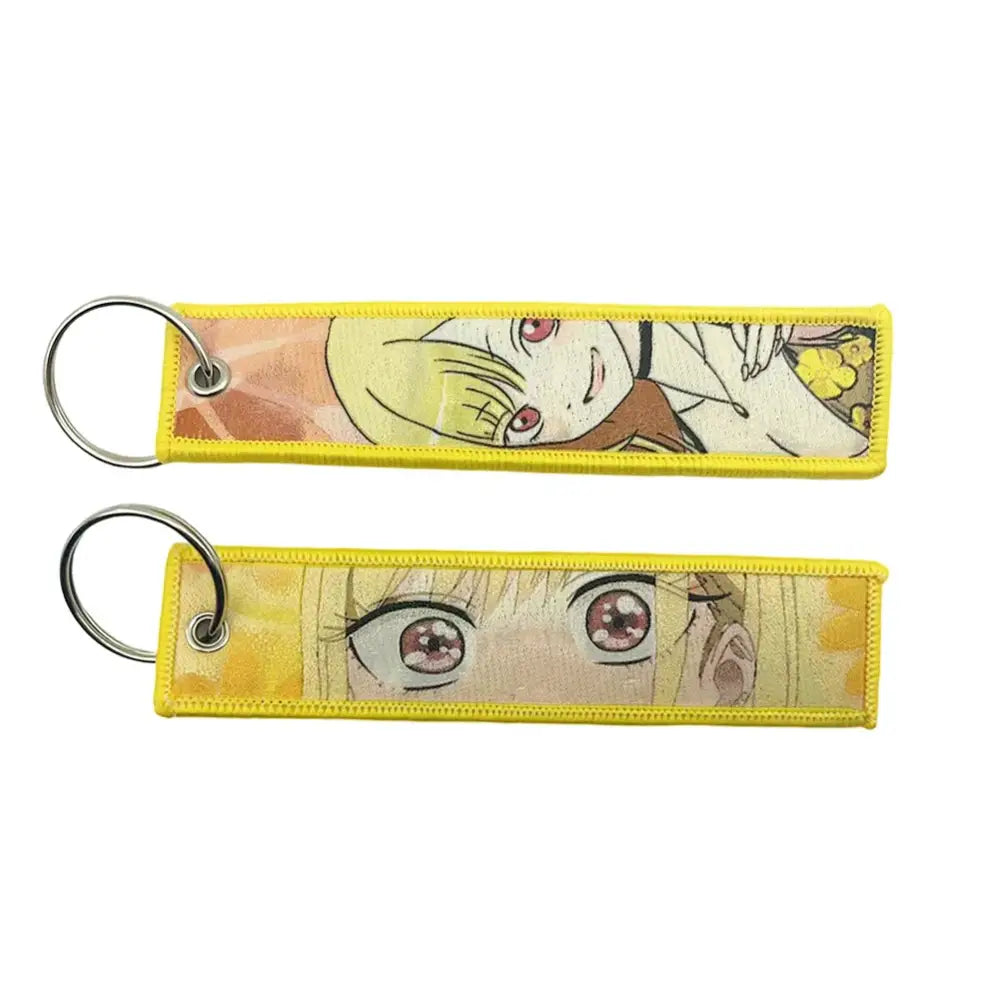 Anime Lock Keychain – Embroidered Jet Tag