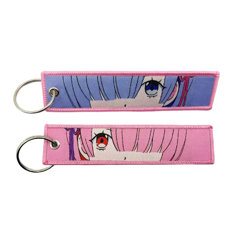Anime Lock Keychain – Embroidered Jet Tag