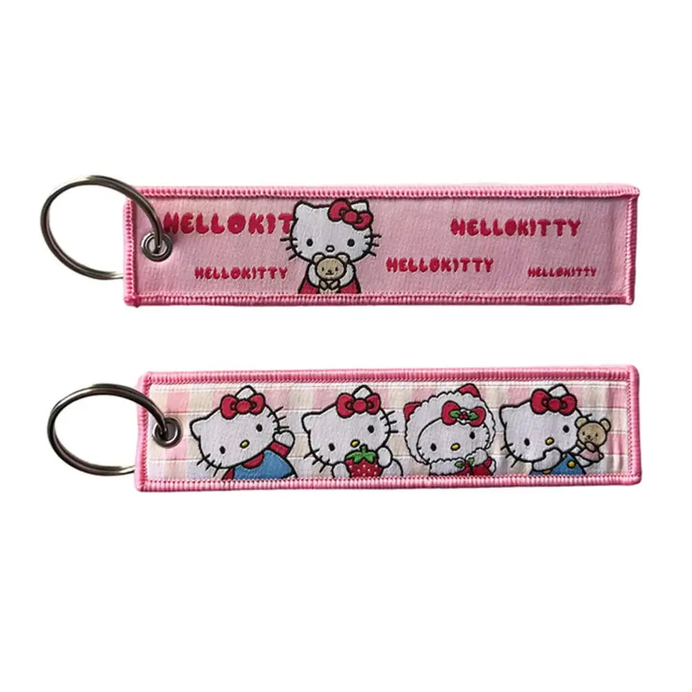 Anime Lock Keychain – Embroidered Jet Tag