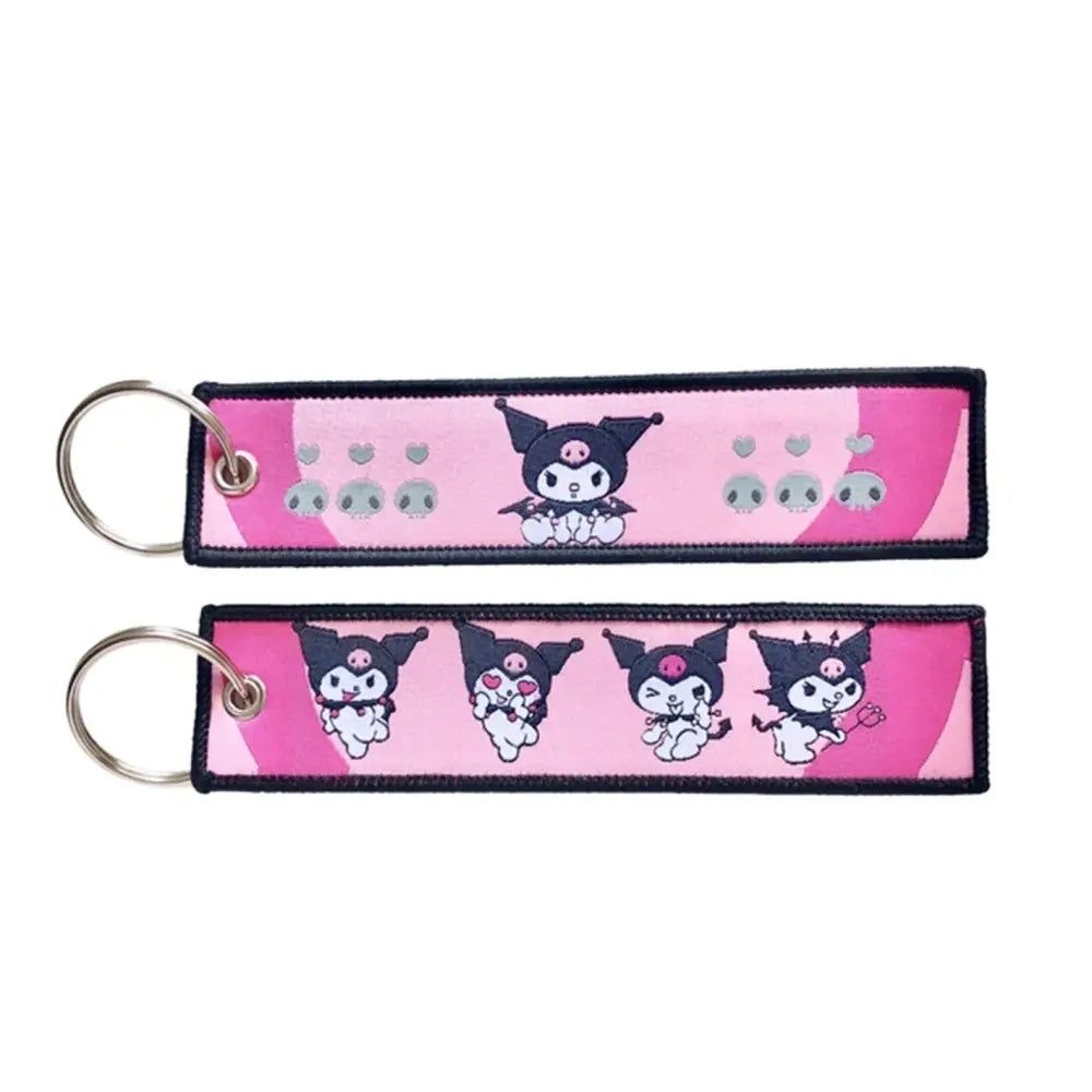 Anime Lock Keychain – Embroidered Jet Tag