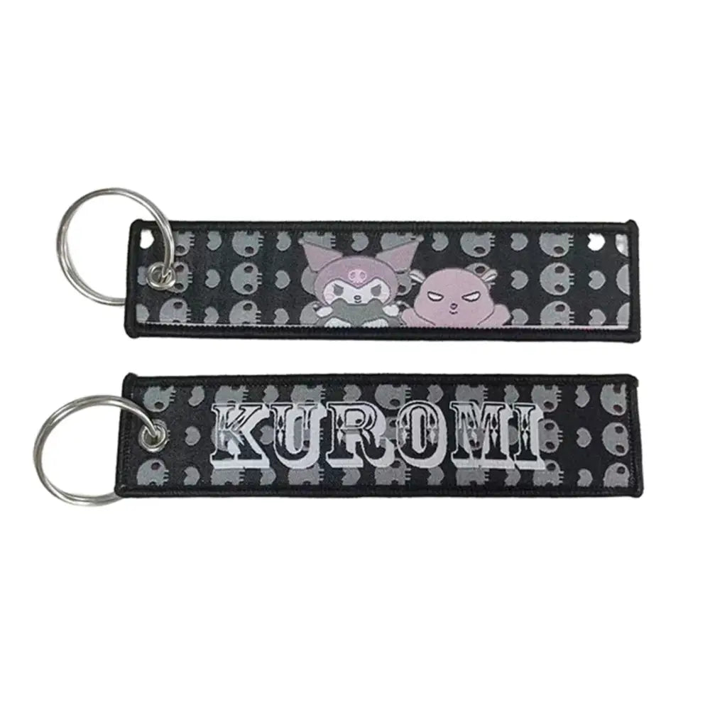 Anime Lock Keychain – Embroidered Jet Tag