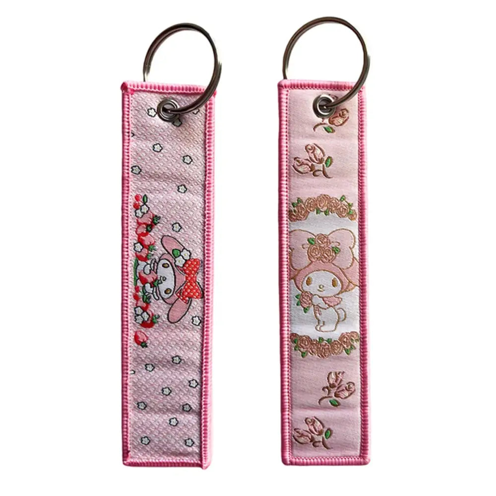 Anime Lock Keychain – Embroidered Jet Tag