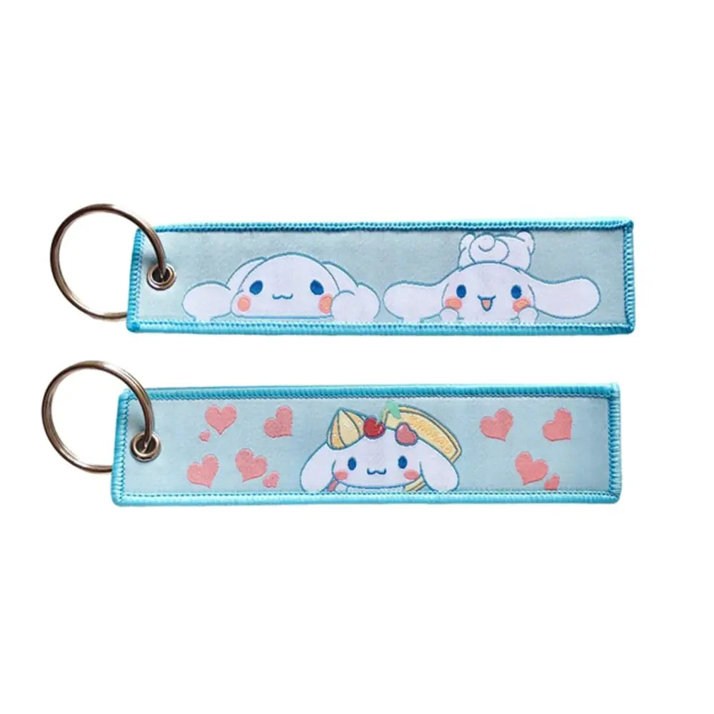 Anime Lock Keychain – Embroidered Jet Tag