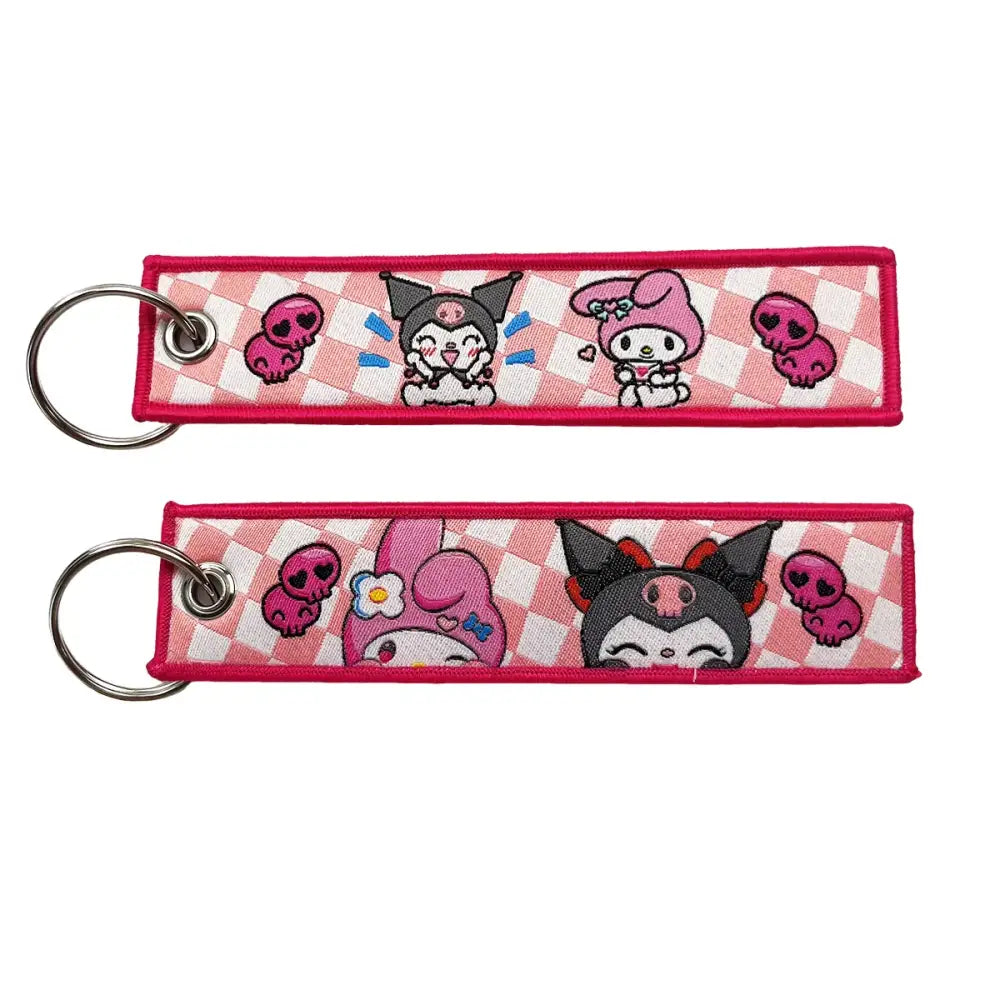 Anime Lock Keychain – Embroidered Jet Tag