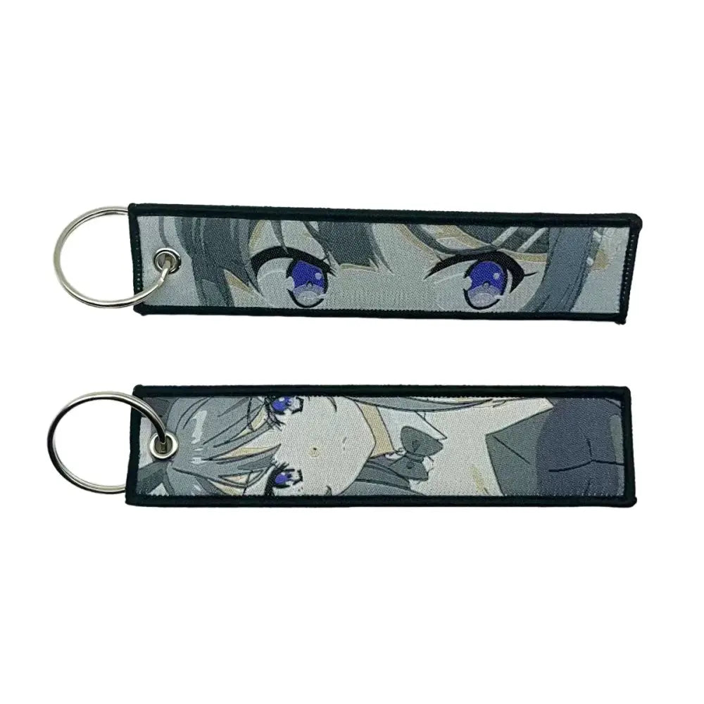 Anime Lock Keychain – Embroidered Jet Tag