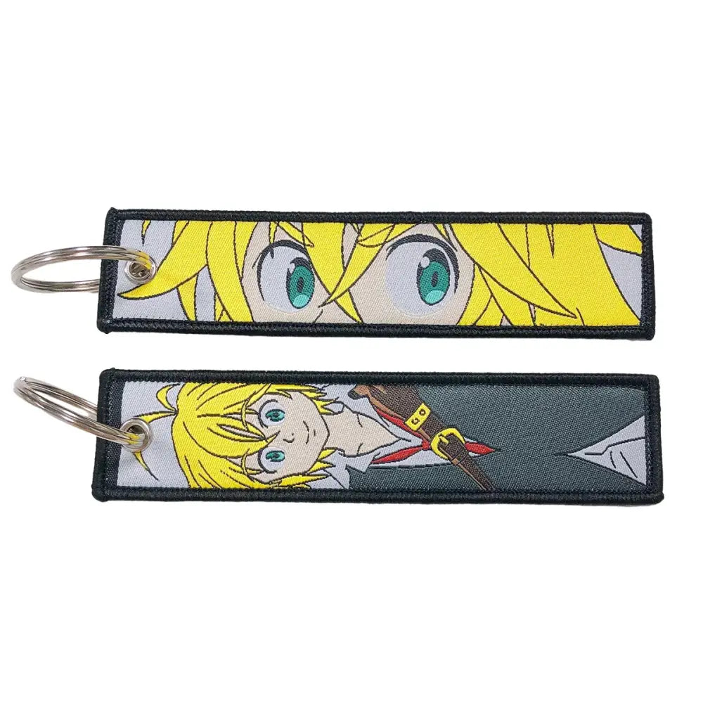 Anime Lock Keychain – Embroidered Jet Tag
