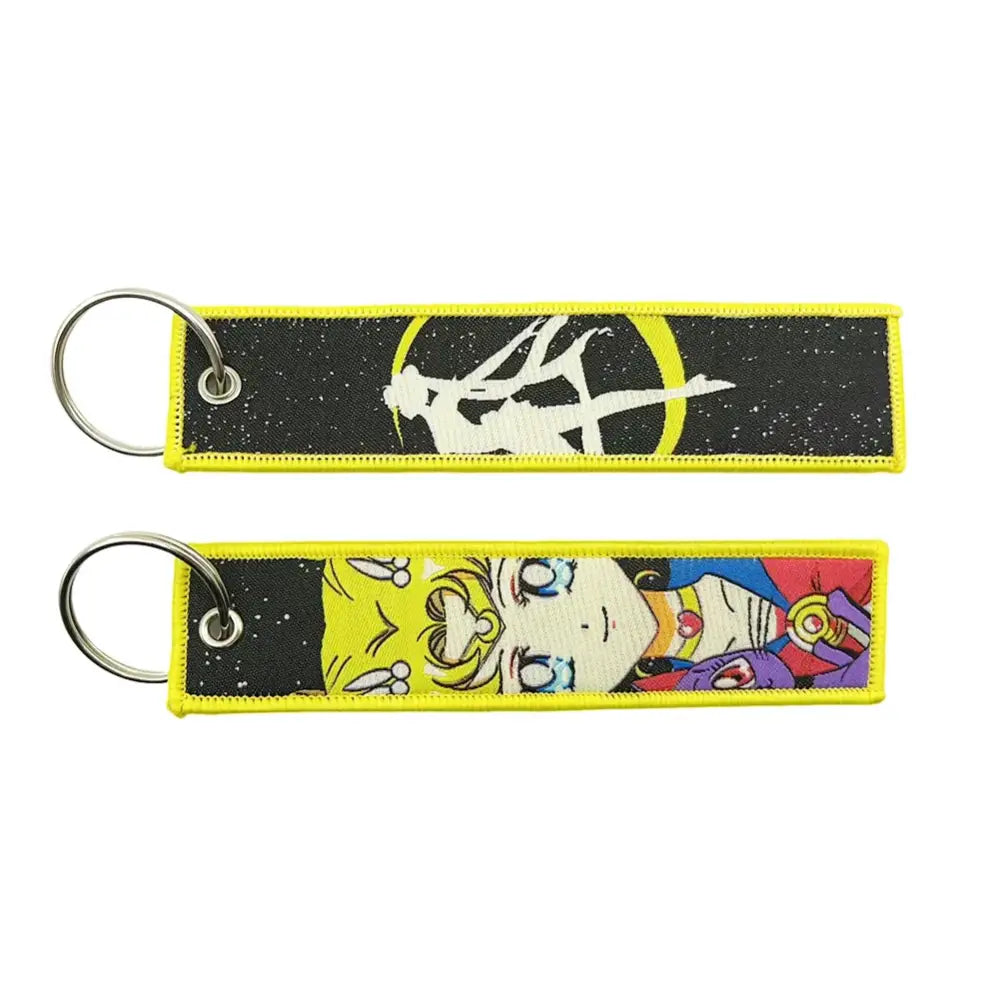 Anime Lock Keychain – Embroidered Jet Tag
