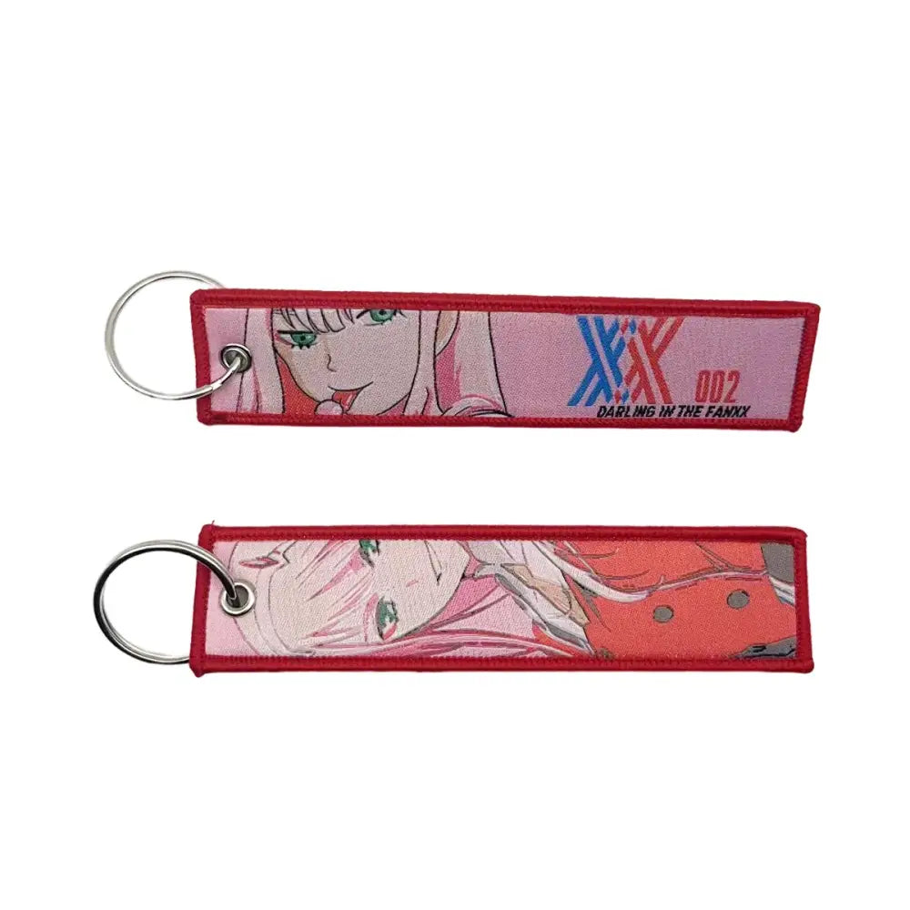 Anime Lock Keychain – Embroidered Jet Tag