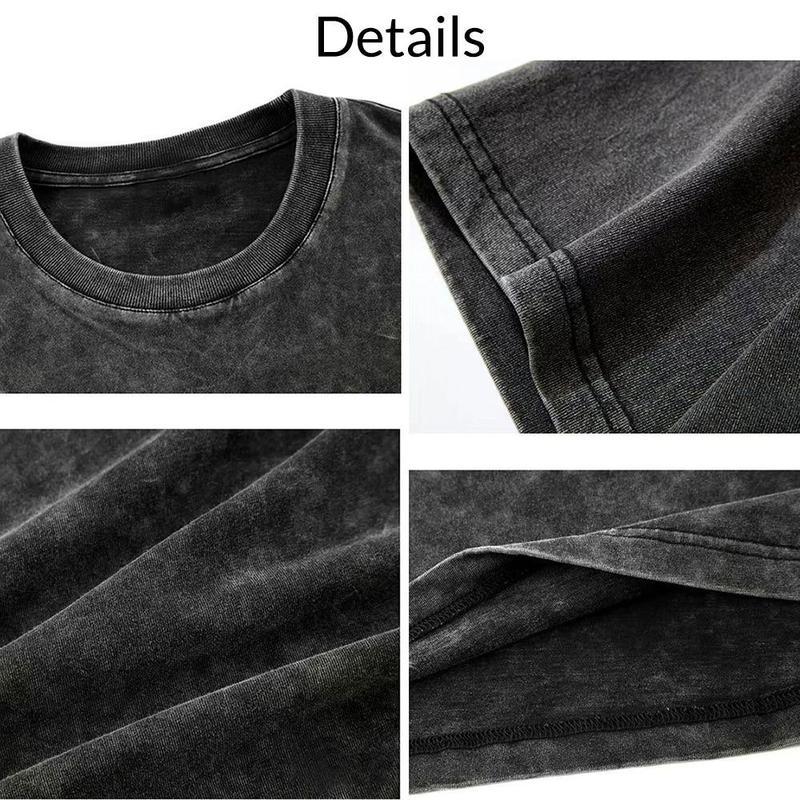 Mirko My Hero Academia Anime Double Printed - Washed Tee Cotton Menswear Top  | SEP 47