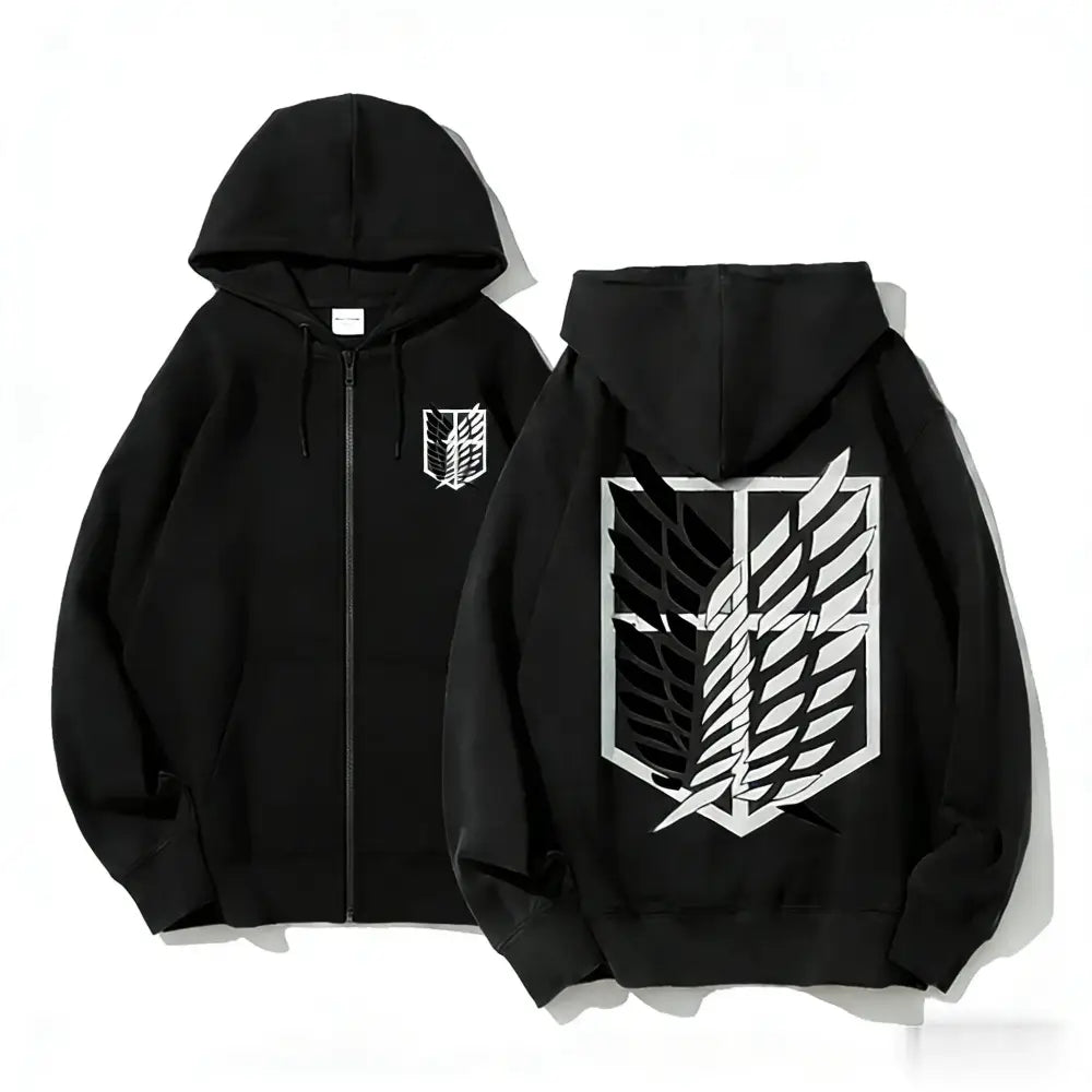 Attack On Titan Eren Yeager Zip Up Hoodie – Loose Fit