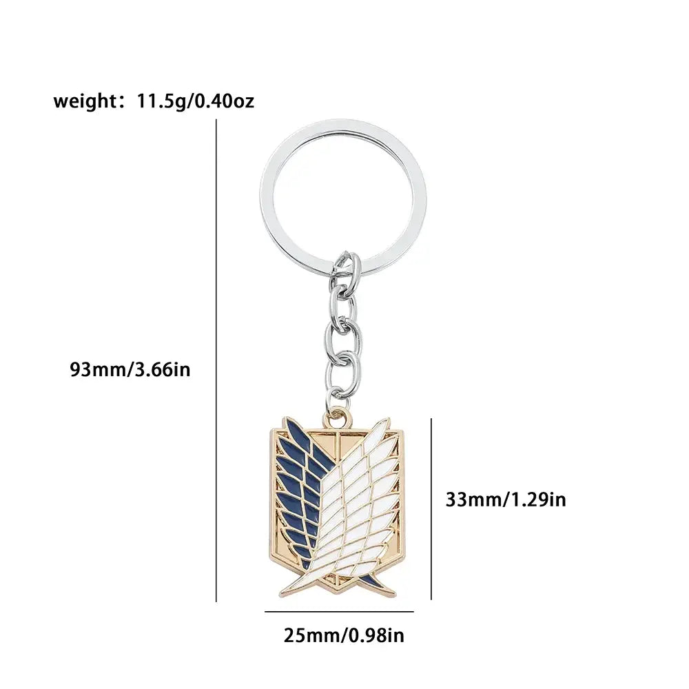 Attack on Titan Scout Regiment Pin Keychain – Enamel Badge