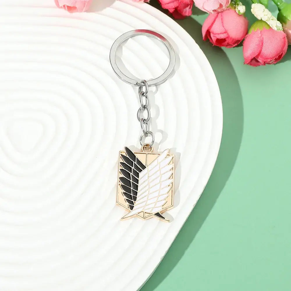 Attack on Titan Scout Regiment Pin Keychain – Enamel Badge