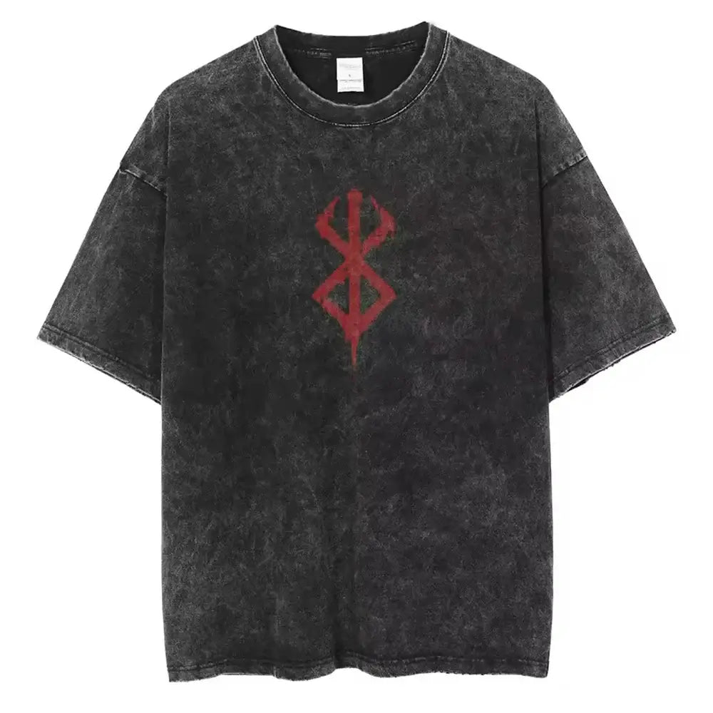 Berserk Guts Washed T-Shirt – Oversized Cotton