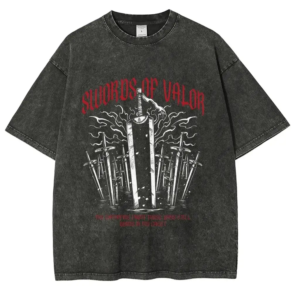Berserk Guts Washed T-Shirt – Oversized Cotton