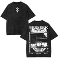 Retro Heavy Limited "BERSERK V2"   – Washed Tee Cotton Menswear Top  | SEP 84
