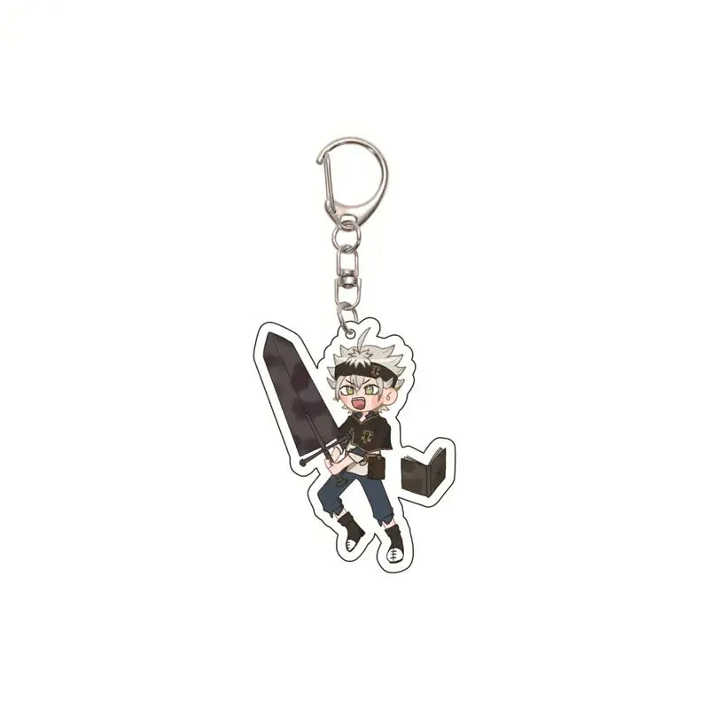 Black Clover Asta Acrylic Keychain – Bag Pendant