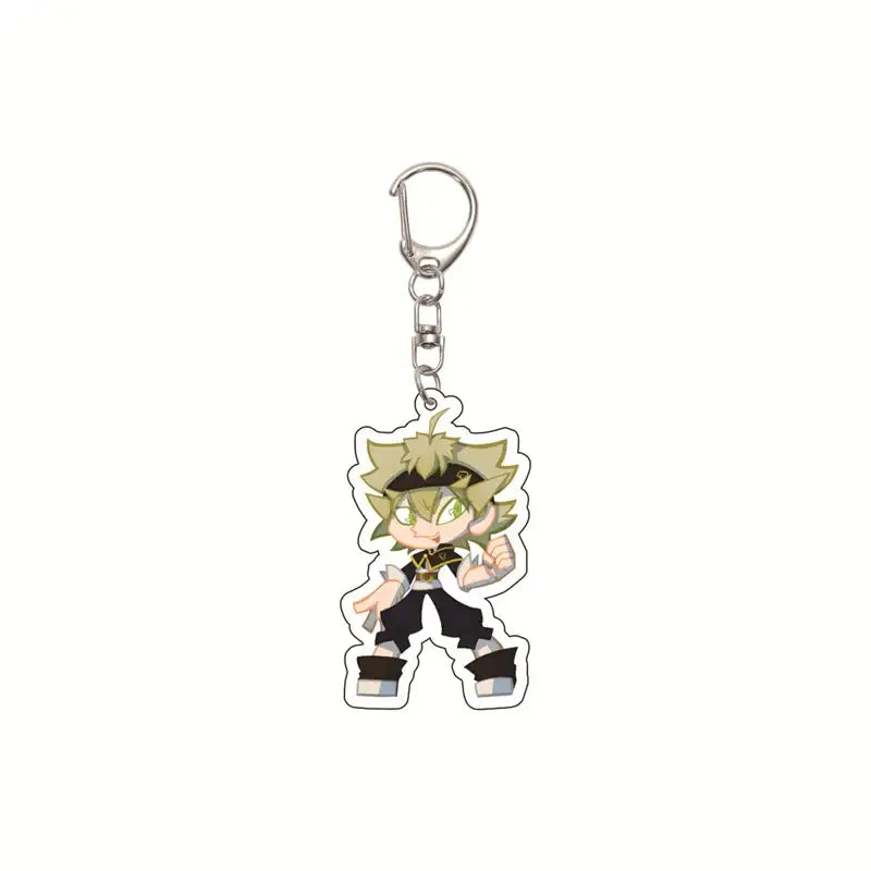Black Clover Asta Acrylic Keychain – Bag Pendant
