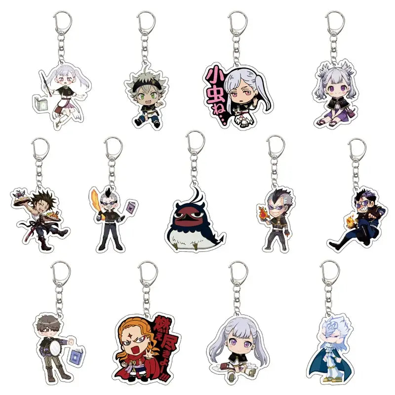 Black Clover Asta Acrylic Keychain – Bag Pendant