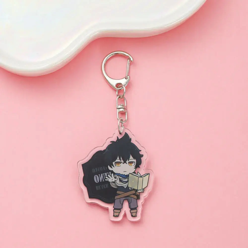 Black Clover Asta Acrylic Keychain – Cute Backpack Charm