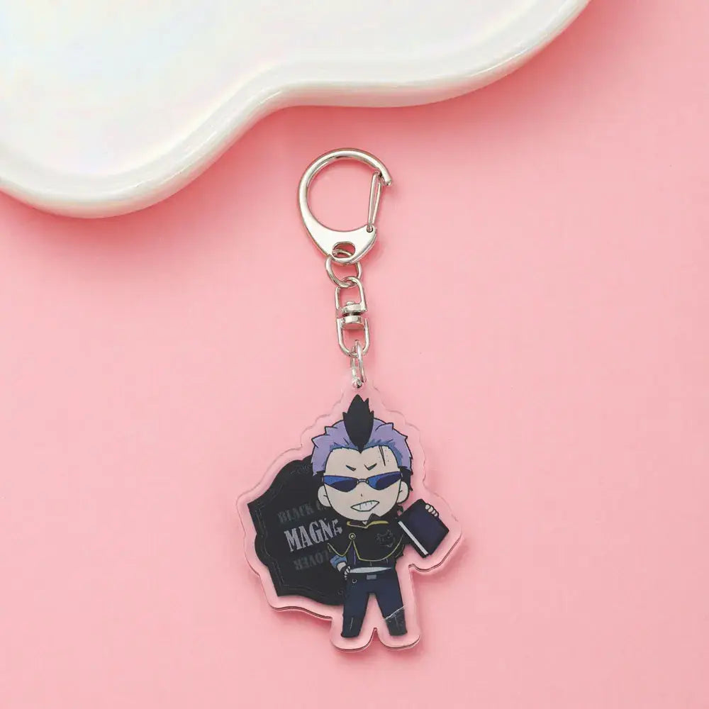 Black Clover Asta Acrylic Keychain – Cute Backpack Charm