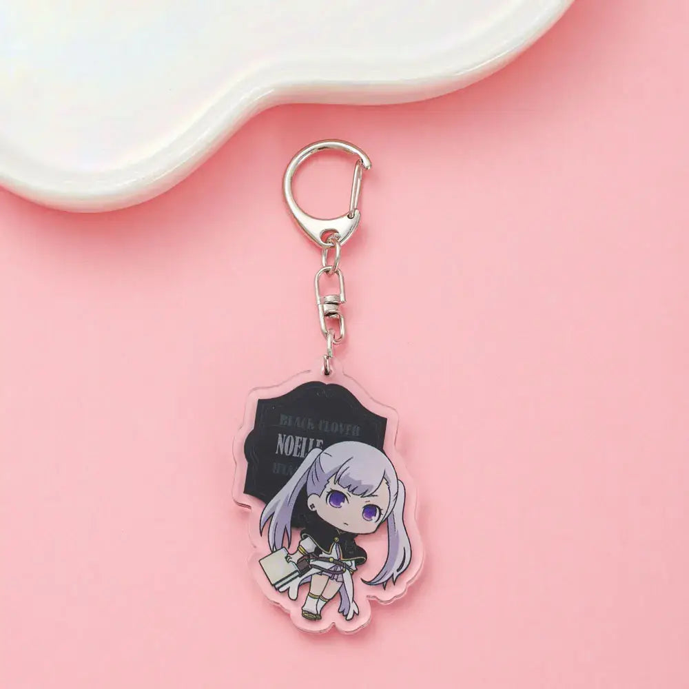 Black Clover Asta Acrylic Keychain – Cute Backpack Charm