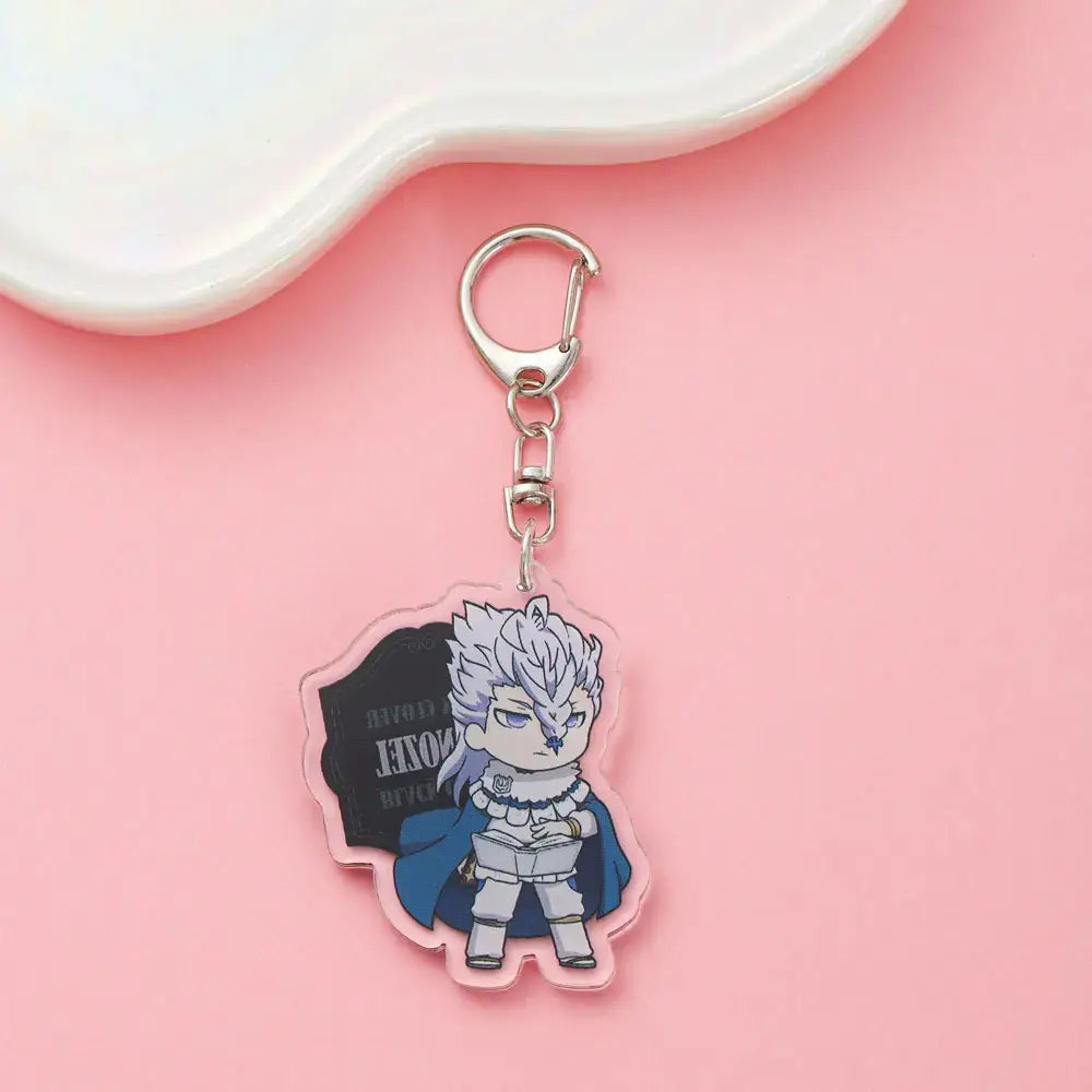 Black Clover Asta Acrylic Keychain – Cute Backpack Charm