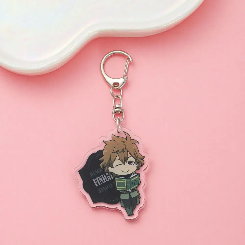 Black Clover Asta Acrylic Keychain – Cute Backpack Charm