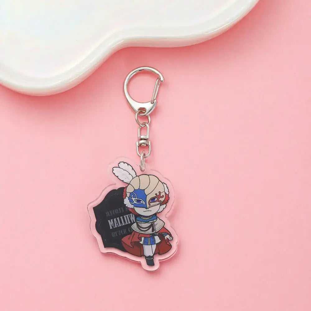 Black Clover Asta Acrylic Keychain – Cute Backpack Charm