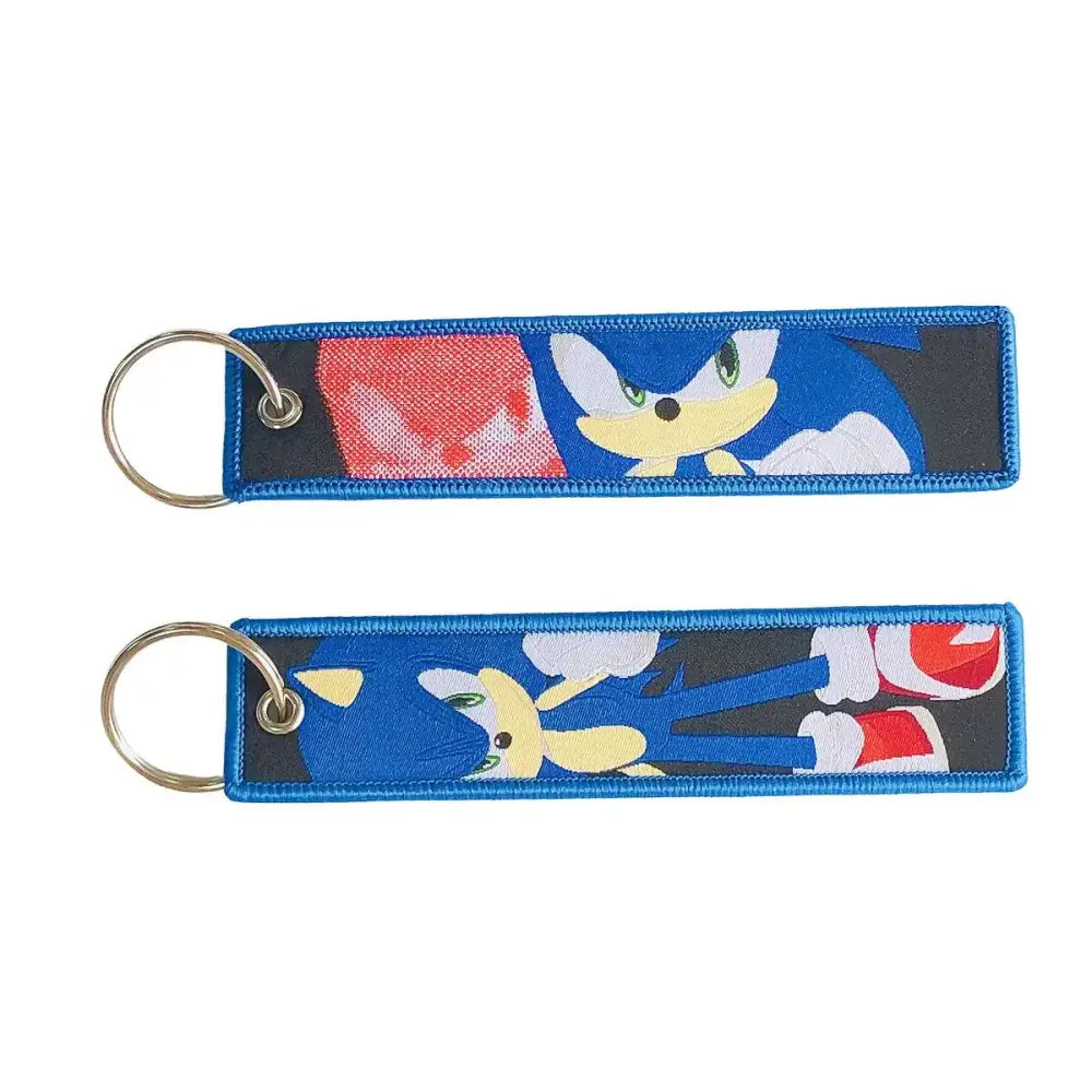 Black Clover Asta Embroidered Keychain – Leather Key Tag