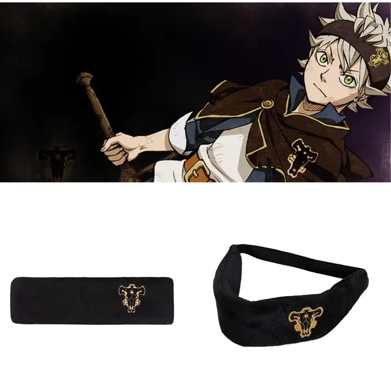 Black Clover Asta Headband – Emperor Logo Cosplay Band