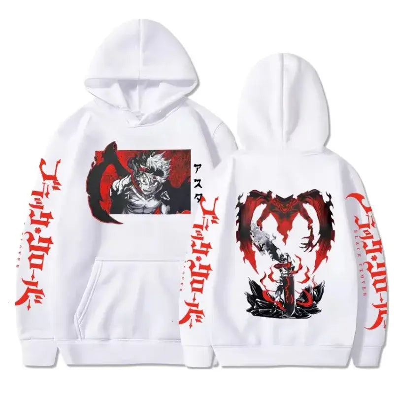 Black Clover Asta Oversized Hoodie – Plus Size Cotton