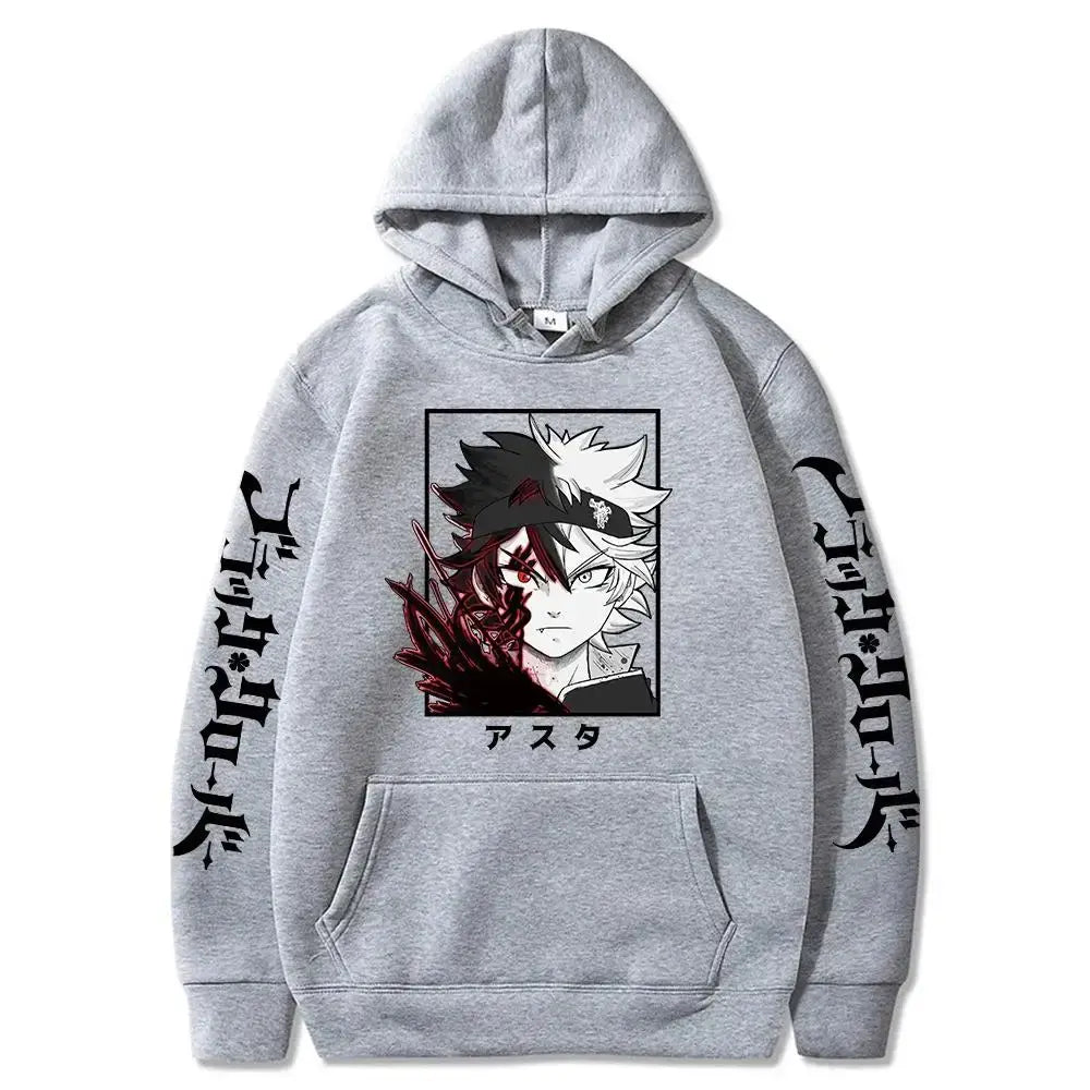 Black Clover Asta Oversized Hoodie – Winter Long Sleeve