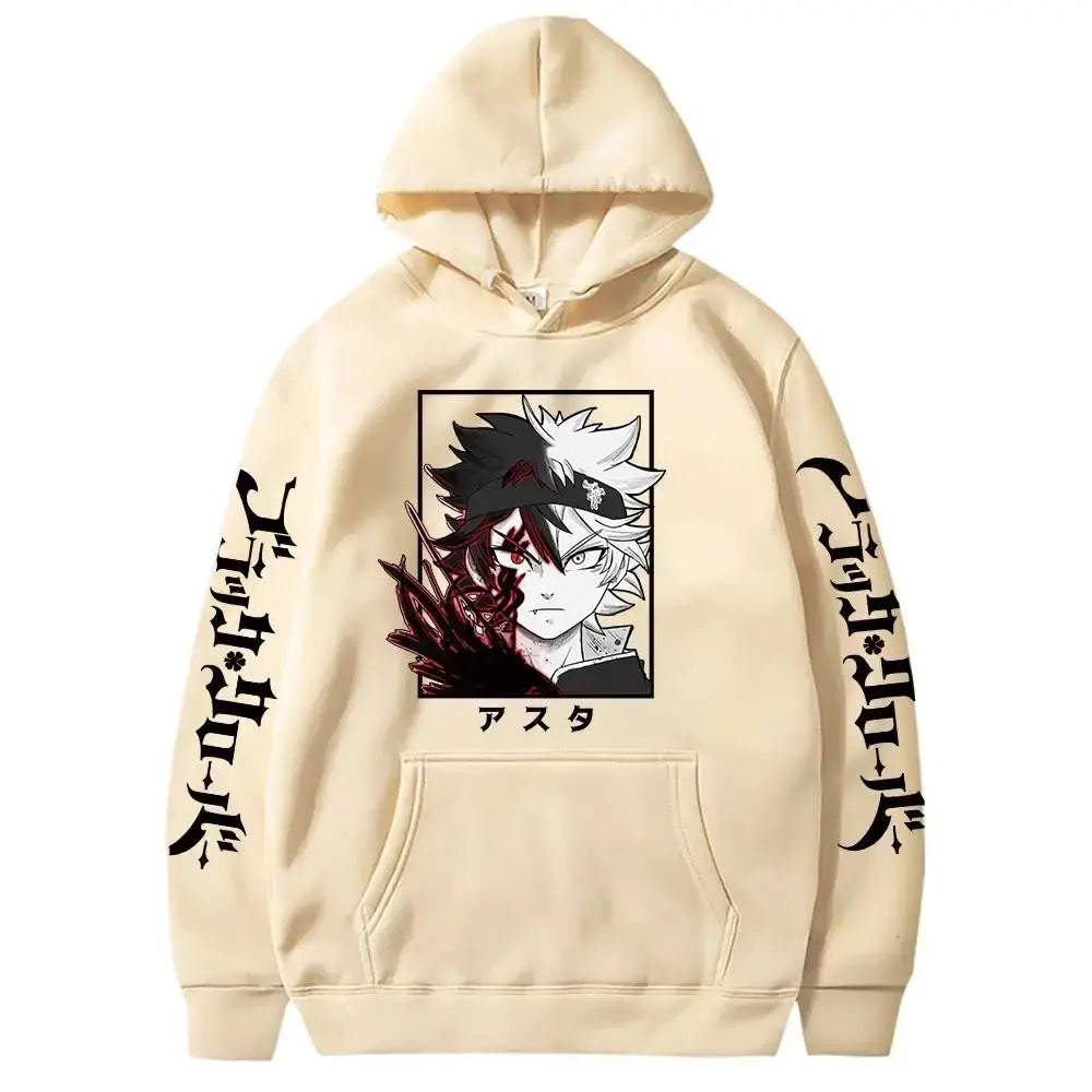 Black Clover Asta Oversized Hoodie – Winter Long Sleeve