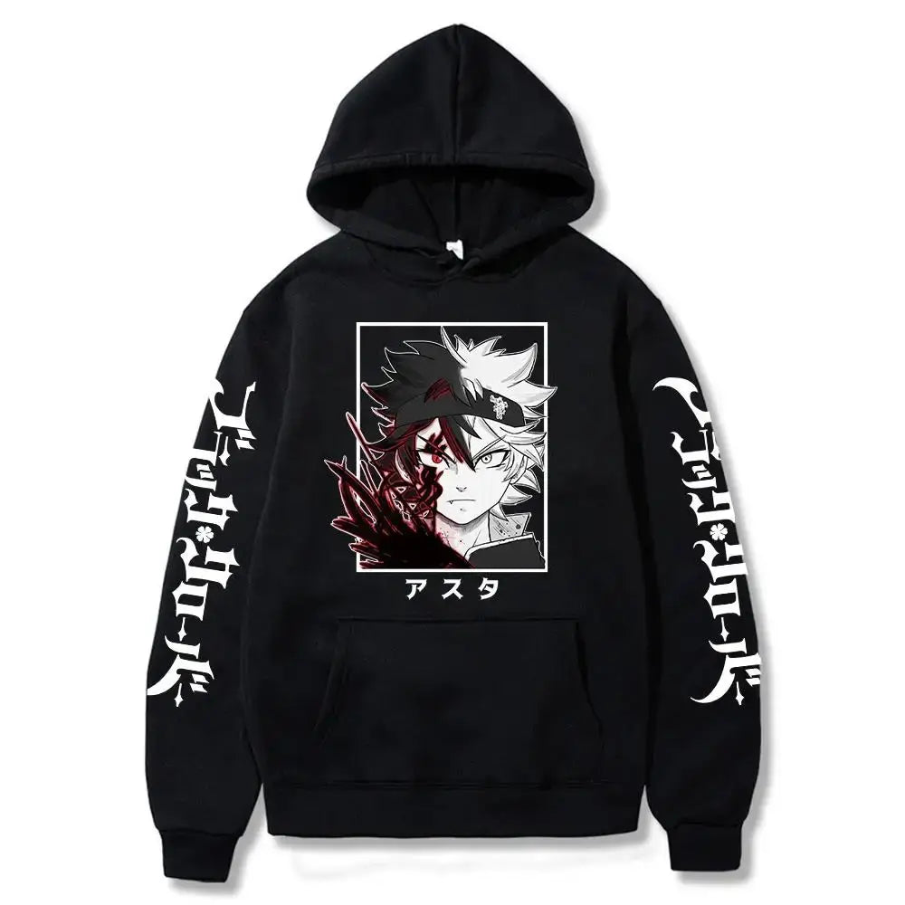 Black Clover Asta Oversized Hoodie – Winter Long Sleeve