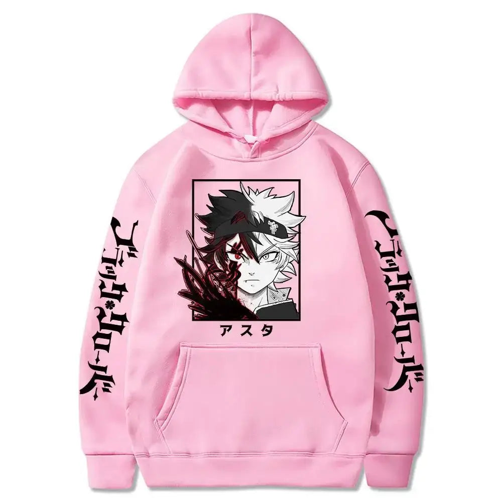 Black Clover Asta Oversized Hoodie – Winter Long Sleeve
