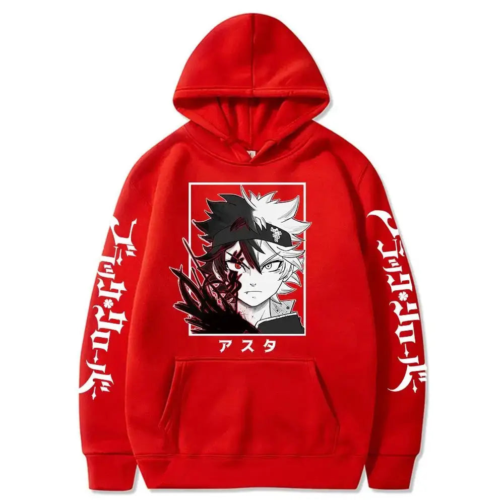 Black Clover Asta Oversized Hoodie – Winter Long Sleeve