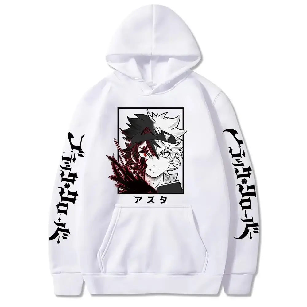 Black Clover Asta Oversized Hoodie – Winter Long Sleeve