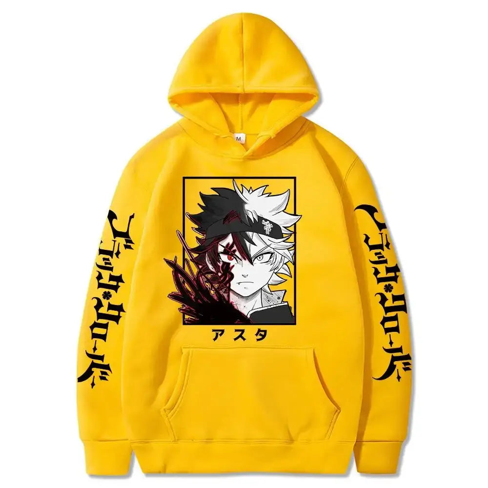 Black Clover Asta Oversized Hoodie – Winter Long Sleeve