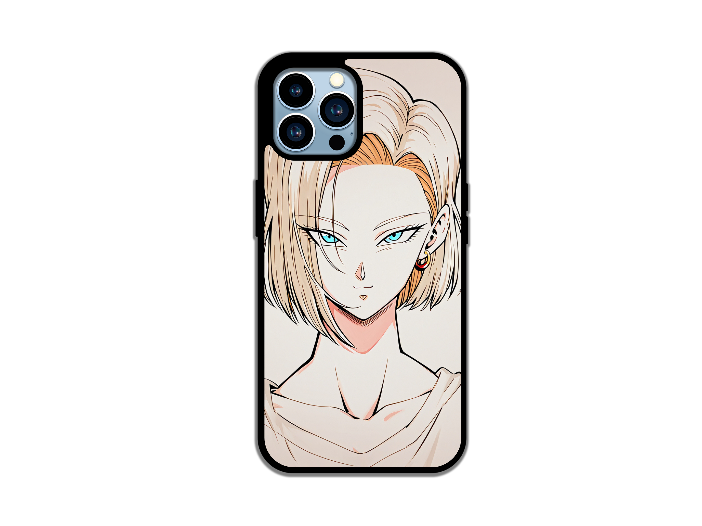 Blonde Cyber Warrior Anime Phone Case