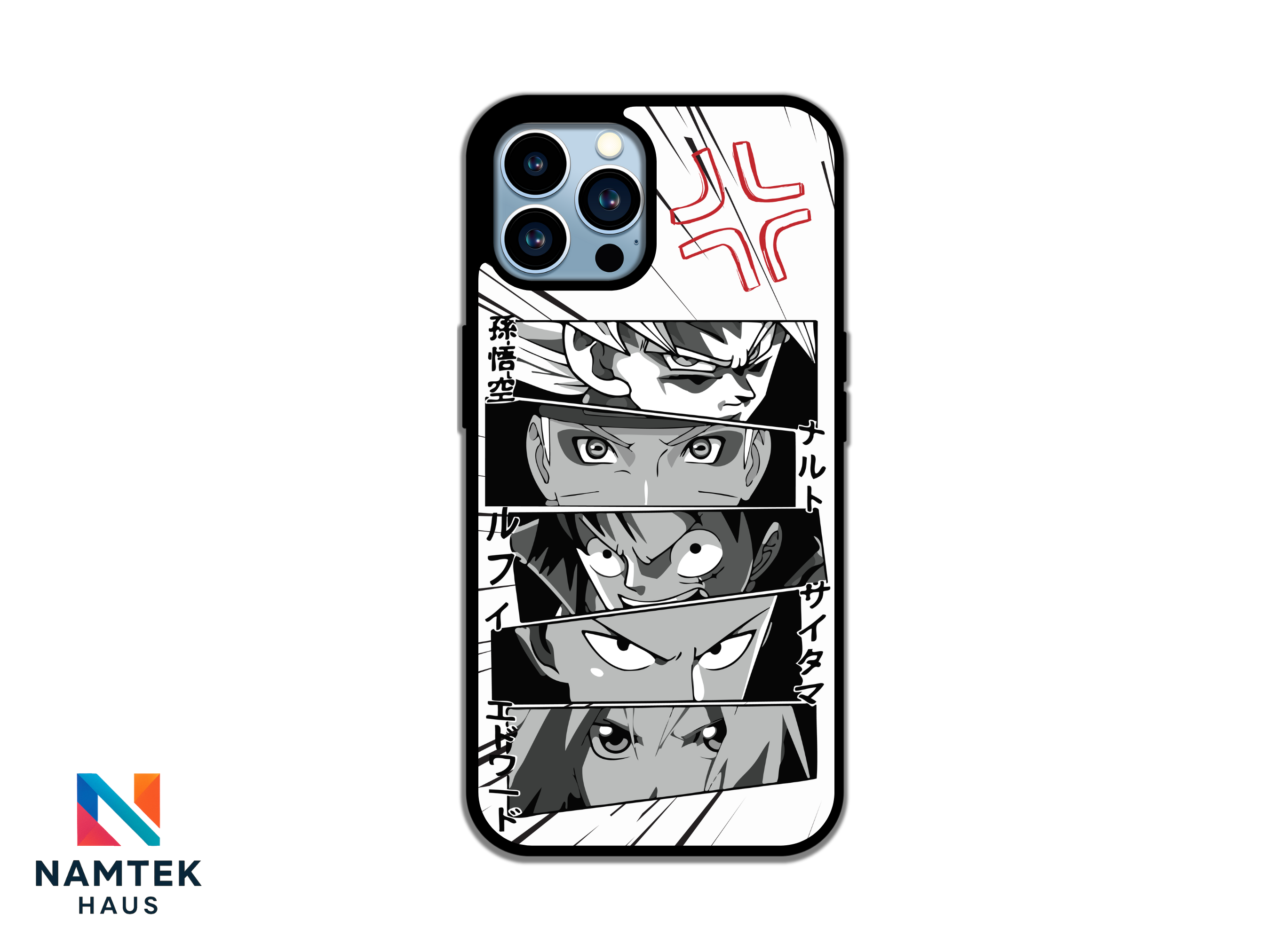 Legendary Anime Heroes Phone Case – Iconic Anime Crossover Design