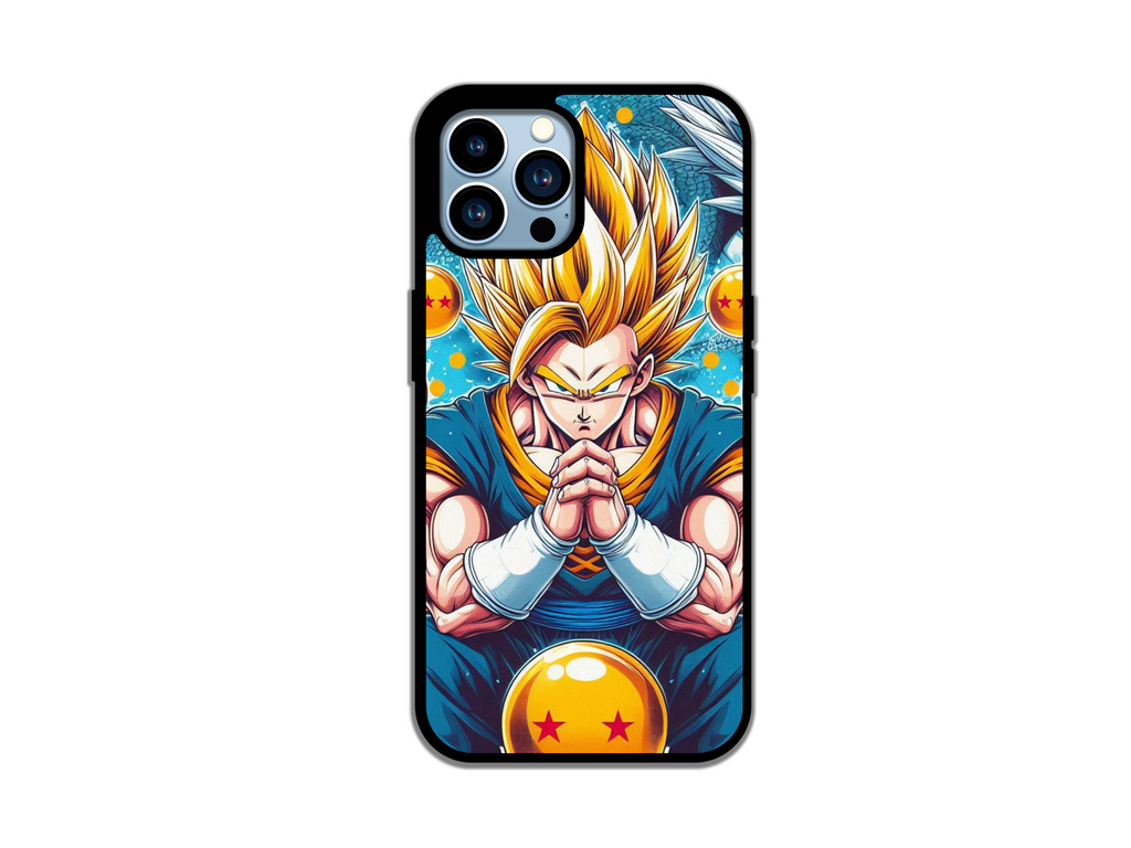 Crimson Power Anime Warrior Phone Case