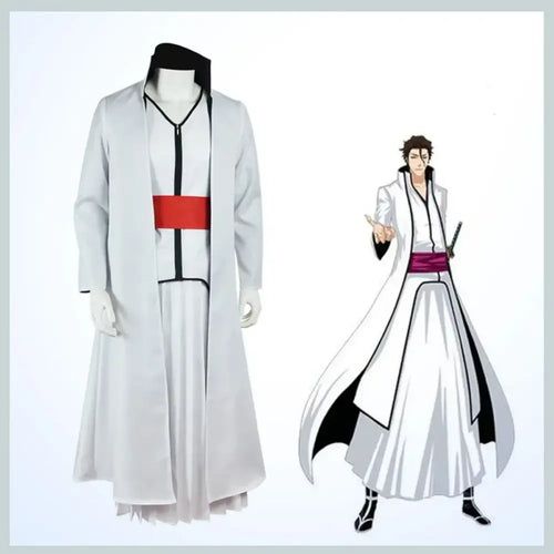 Bleach Aizen Sousuke Captain Cosplay Costume & Wig